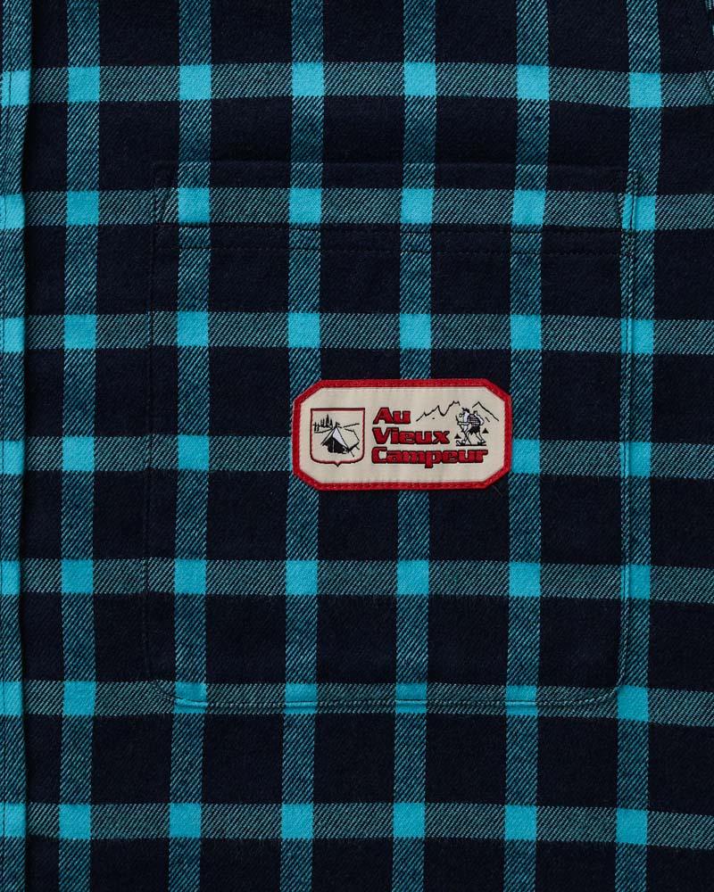 Chemise Elmer Flanelle - Marine & Turquoise