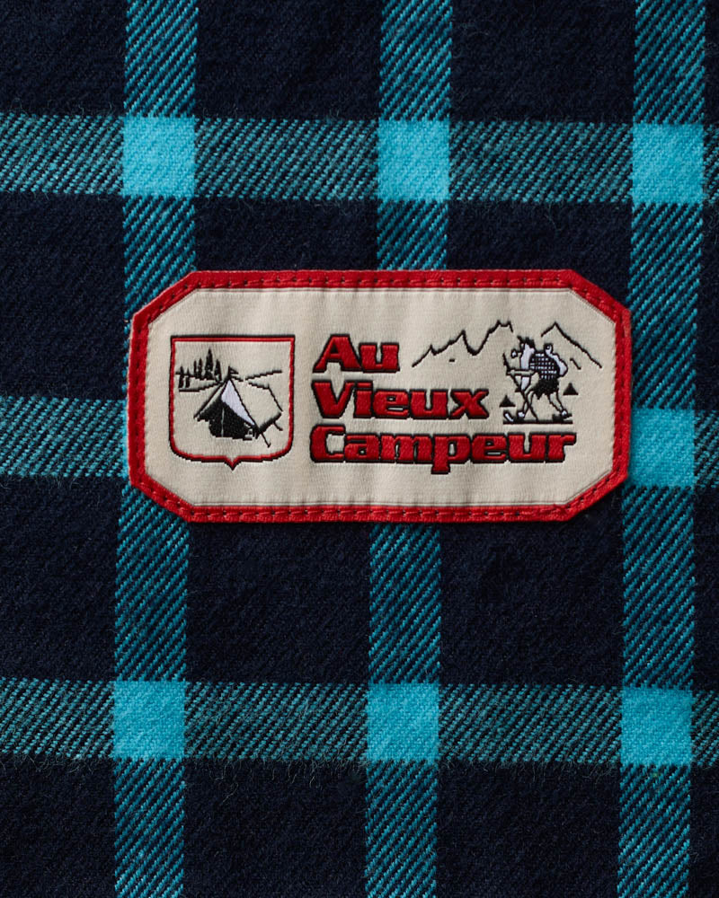 Chemise Elmer Flanelle - Marine & Turquoise