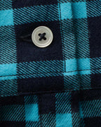 Chemise Elmer Flanelle - Marine & Turquoise