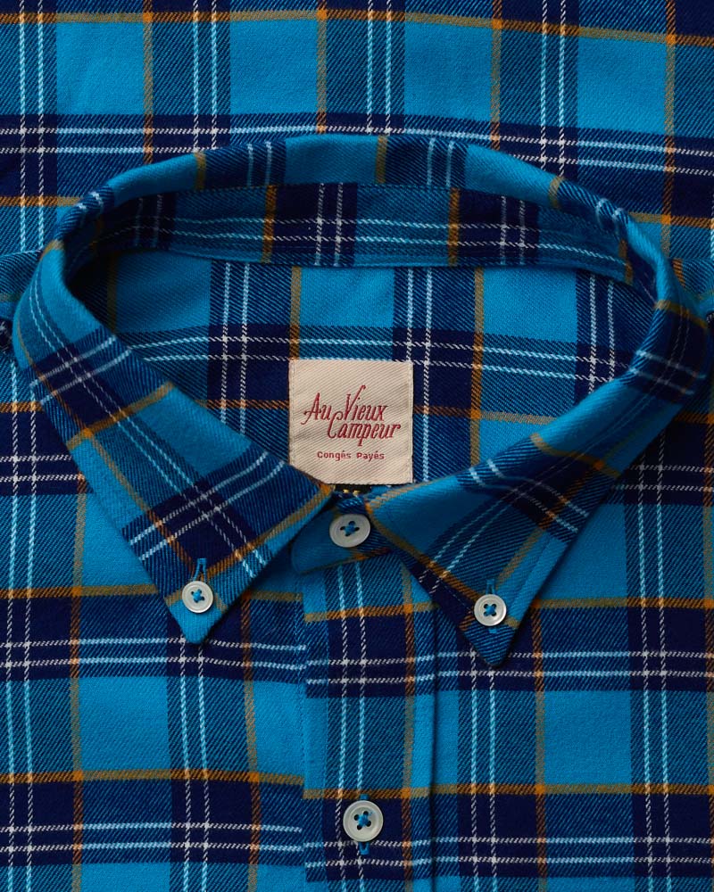 Chemise Elmer Flanelle - Marine & Bleu