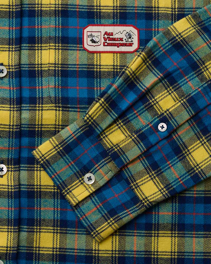 Chemise Elmer Flanelle - Bleu & Jaune