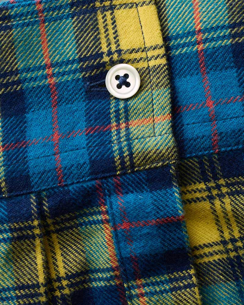 Chemise Elmer Flanelle - Bleu & Jaune