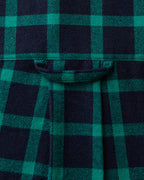Chemise Elmer Flanelle - Marine & Vert d'eau
