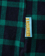 Chemise Elmer Flanelle - Marine & Vert d'eau
