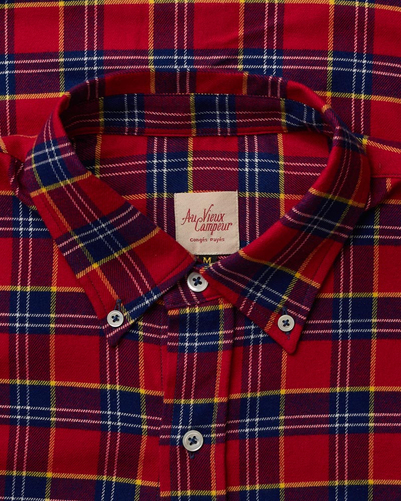 Chemise Elmer Flanelle - Rouge & Marine