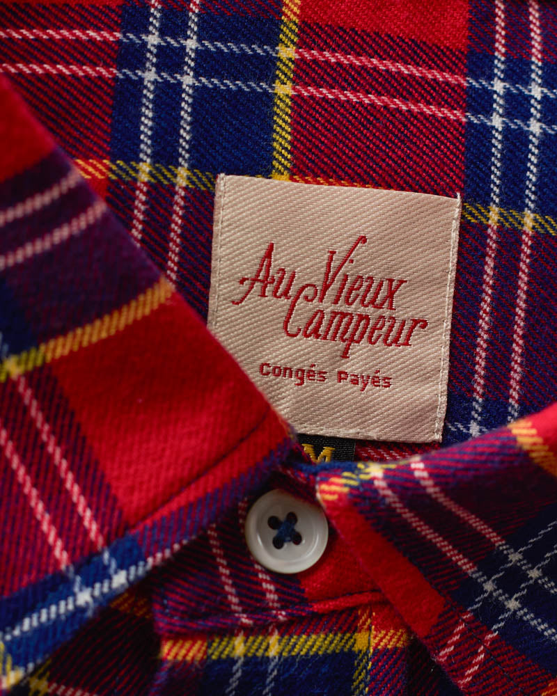 Chemise Elmer Flanelle - Rouge & Marine