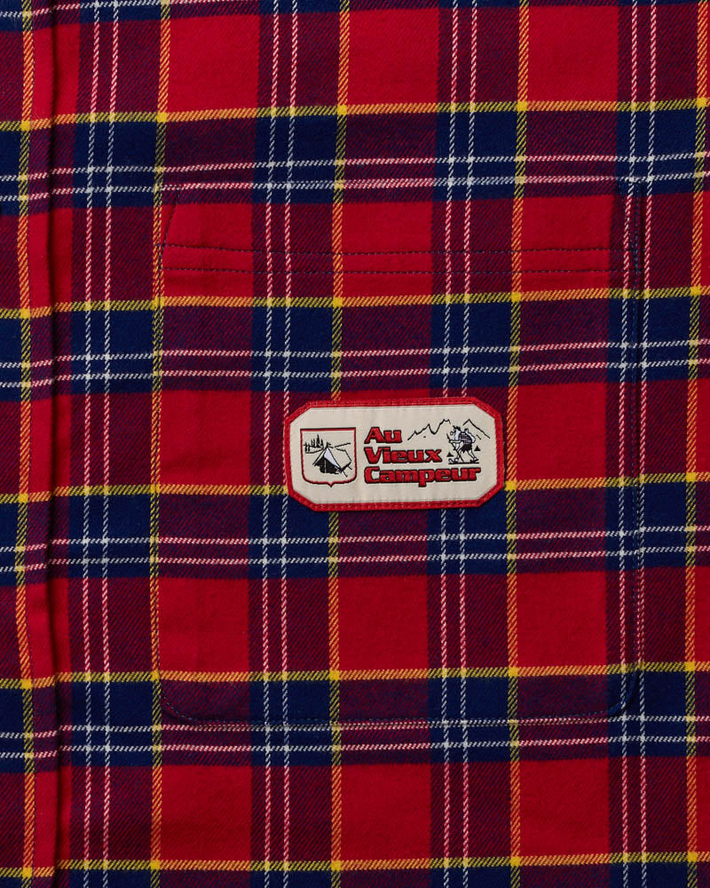 Chemise Elmer Flanelle - Rouge & Marine