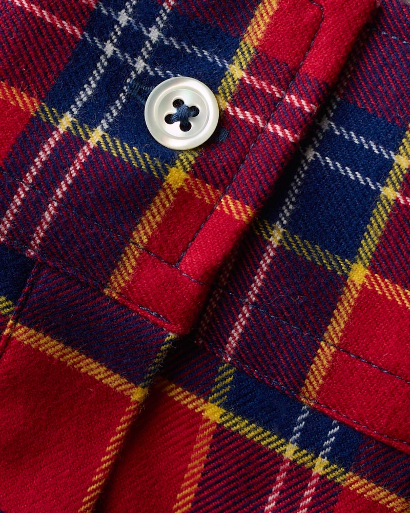 Chemise Elmer Flanelle - Rouge & Marine
