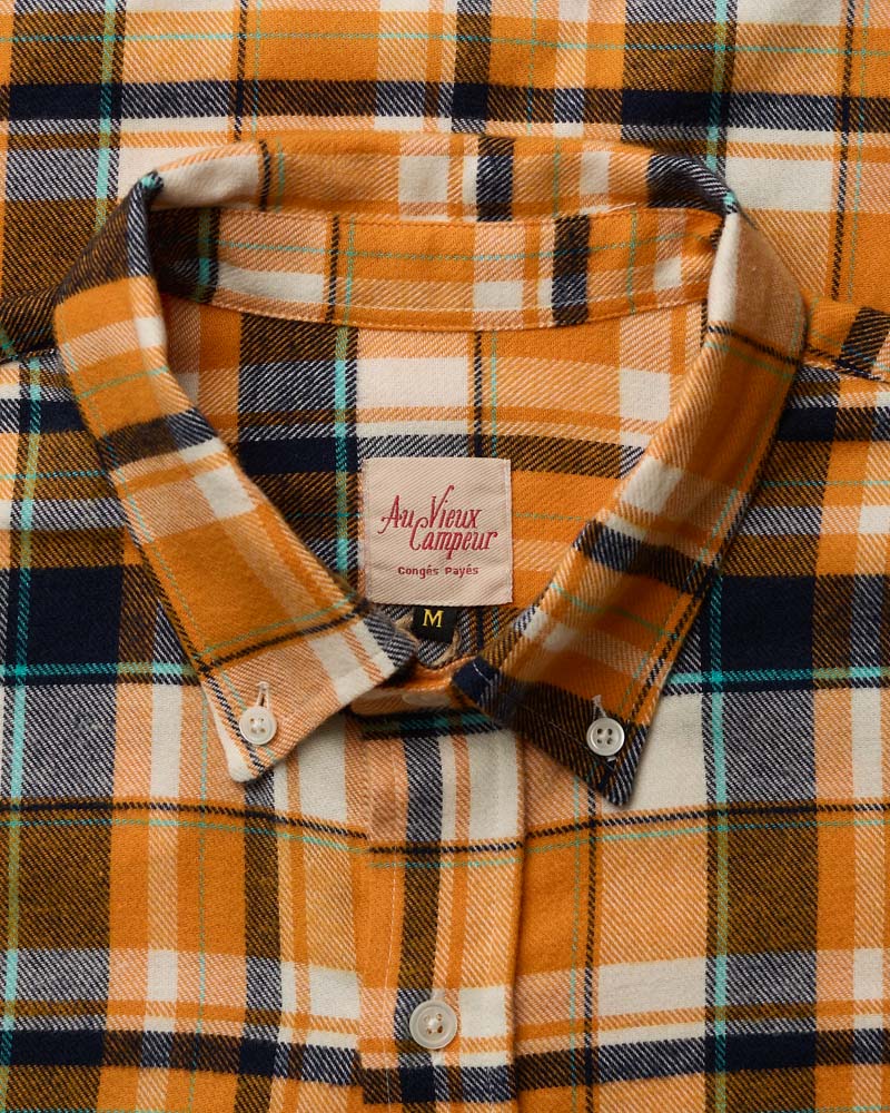 Chemise Elmer Flanelle - Jaune & Marine