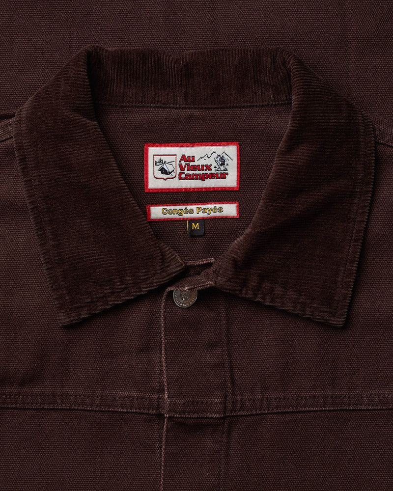 Veste Canva Henri - Chocolat