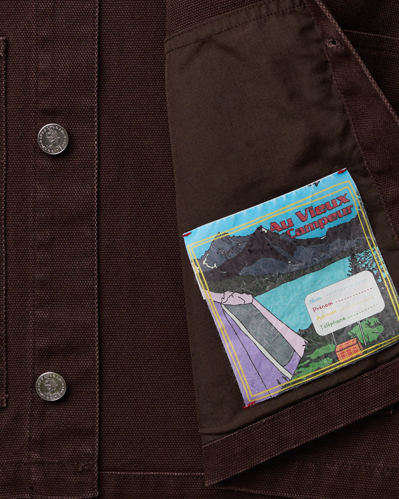 Veste Canva Henri - Chocolat