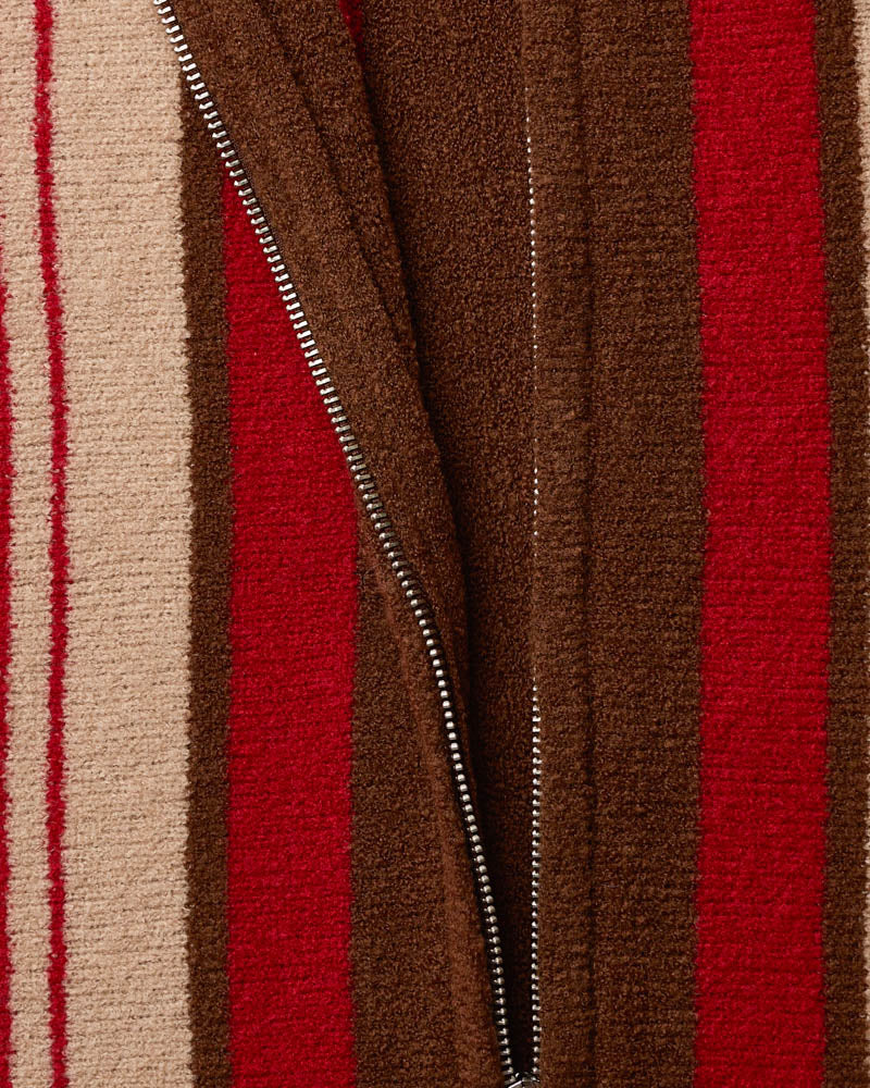 Alma Vest - Brown Beige & Red