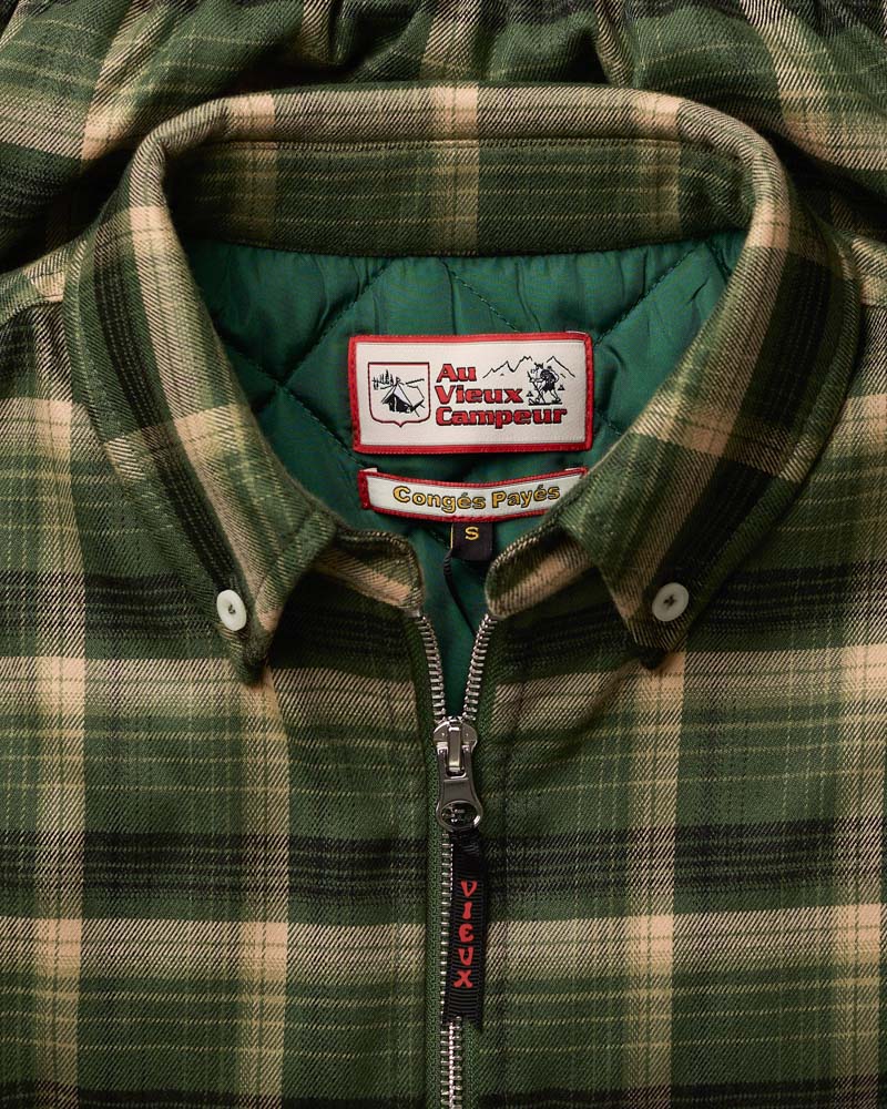 Veste Claudine Carreaux - Vert