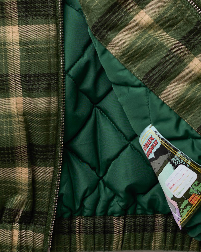 Veste Claudine Carreaux - Vert