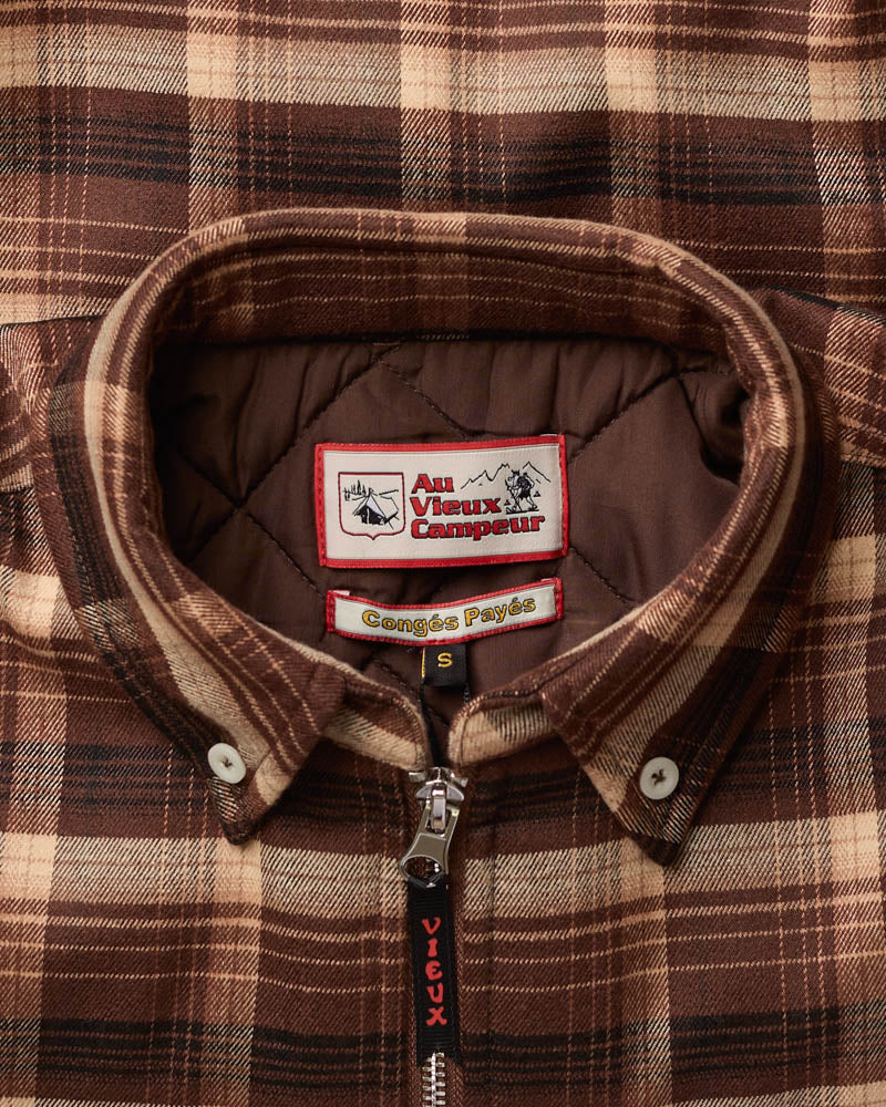 Veste Claudine Carreaux - Marron