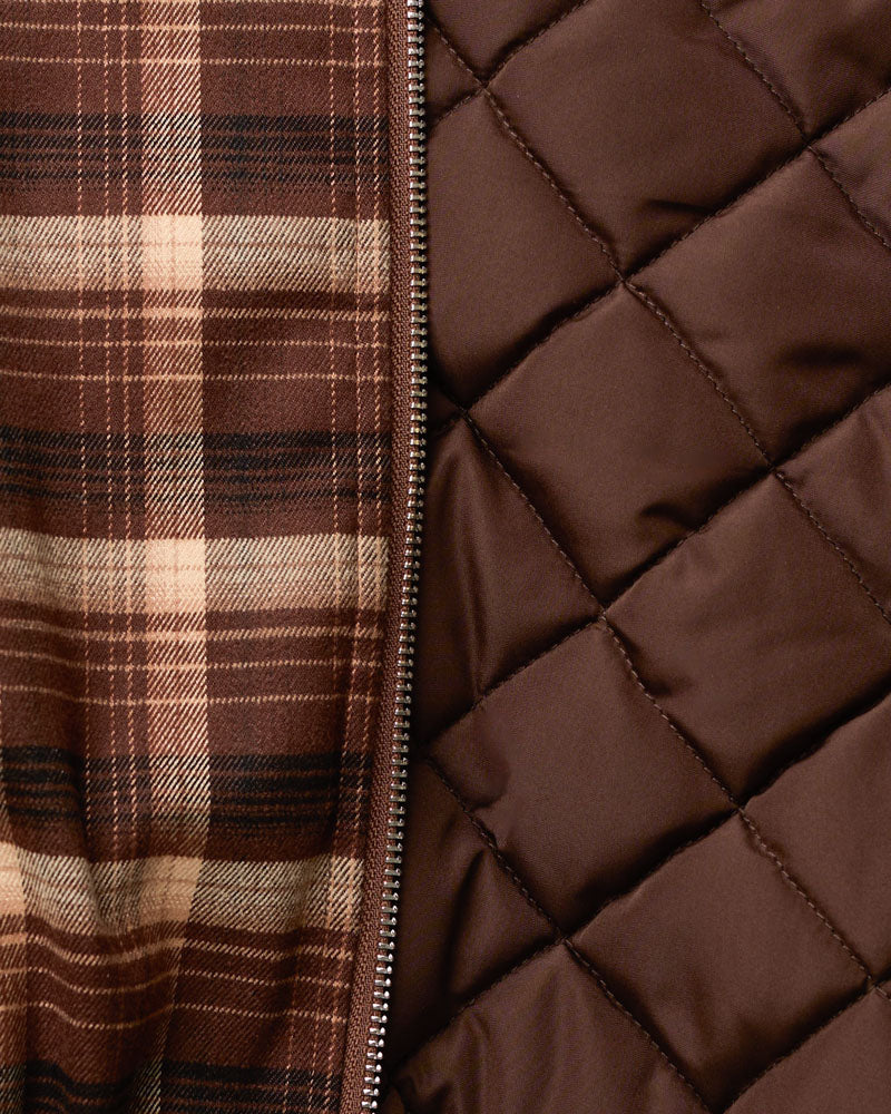 Veste Claudine Carreaux - Marron