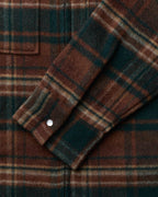 Surchemise Melvil Carreaux - Rouille & Vert