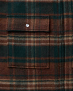 Surchemise Melvil Carreaux - Rouille & Vert