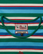 T-shirt Bianca - Vert Bleu Rouge & Ecru