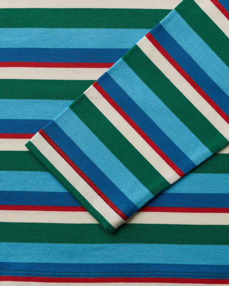 T-shirt Bianca - Vert Bleu Rouge & Ecru