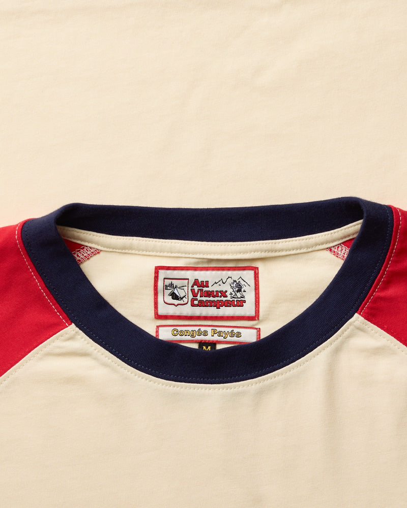 T-shirt Jace - Ecru Rouge & Bleu
