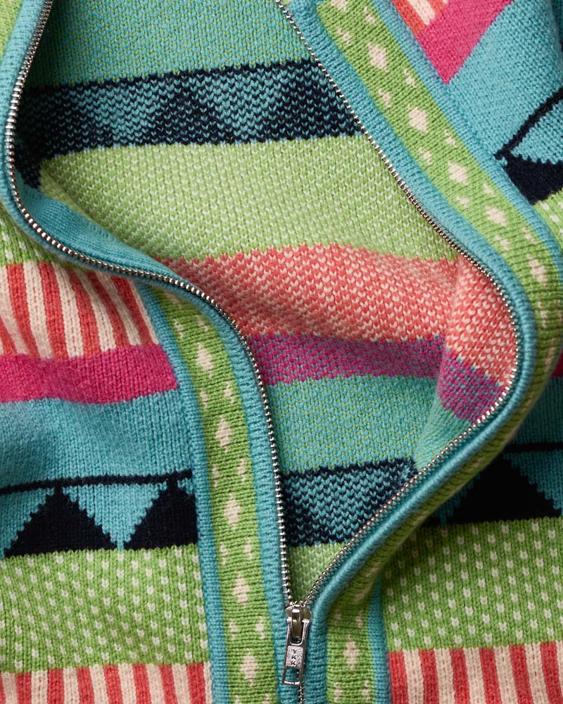 Cardigan Nicole - Vert & Bleu