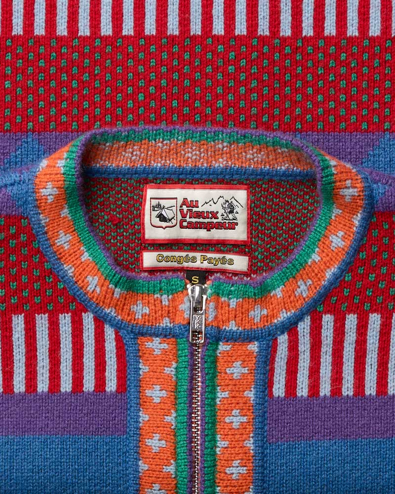 Cardigan Nicole - Bleu & Rouge
