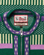 Cardigan Nicole - Vert & Violet