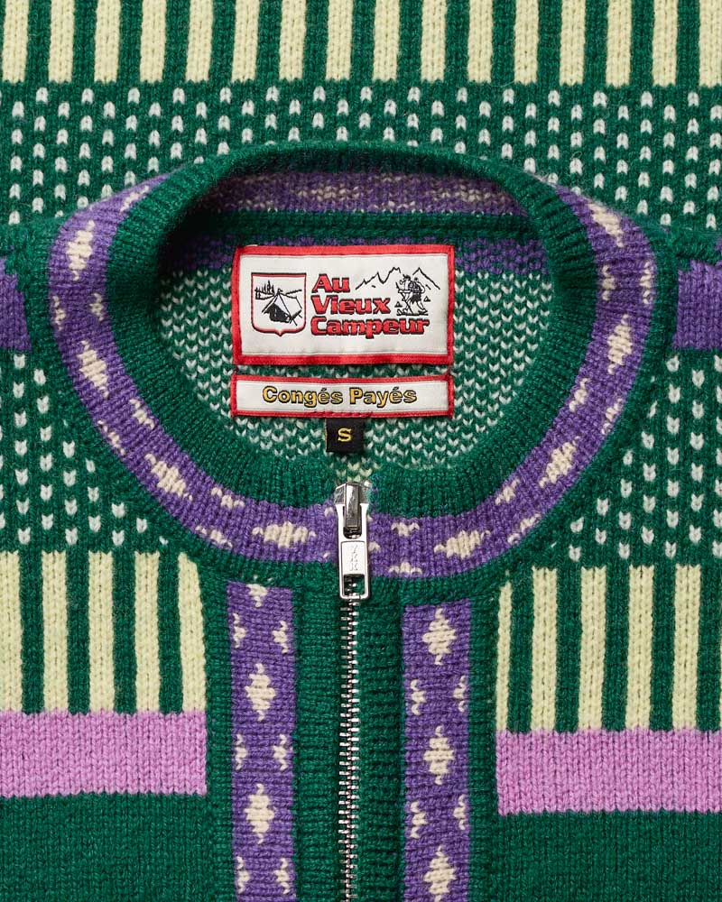 Cardigan Nicole - Vert & Violet