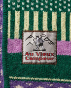 Cardigan Nicole - Vert & Violet