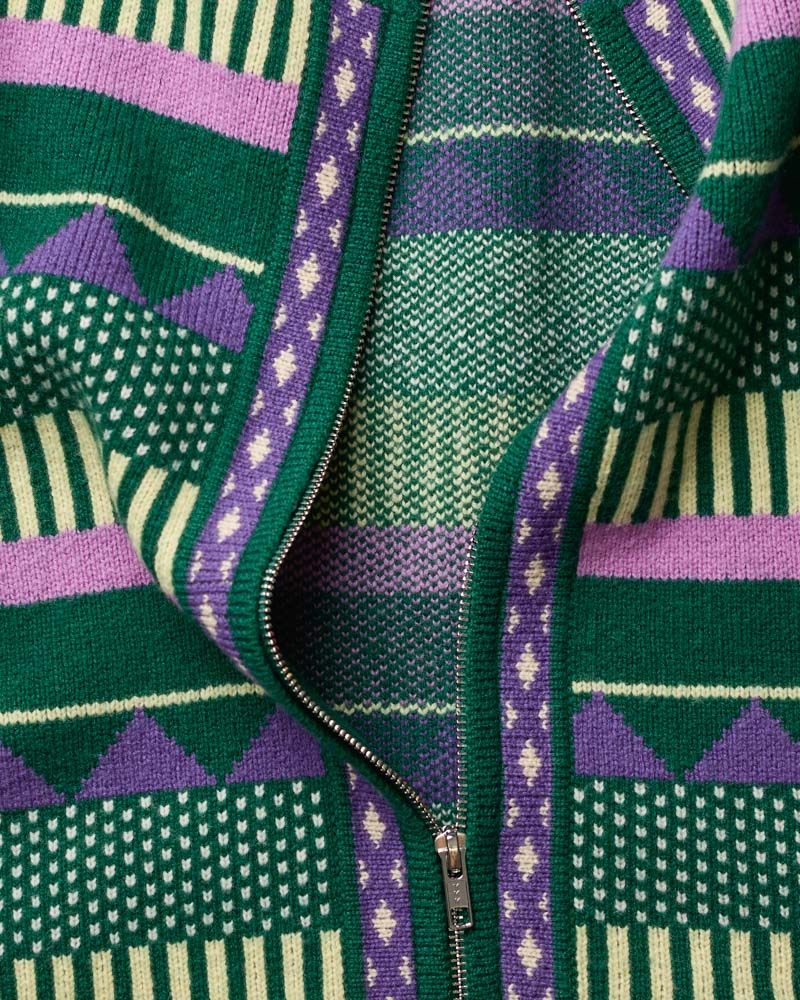 Cardigan Nicole - Vert & Violet