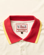 Polo Camping - Blanc & Rouge
