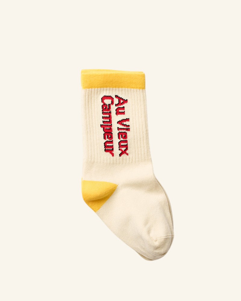 Chaussettes AVC Kids - Ecru Jaune & Rouge
