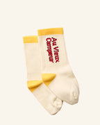 Chaussettes AVC Kids - Ecru Jaune & Rouge