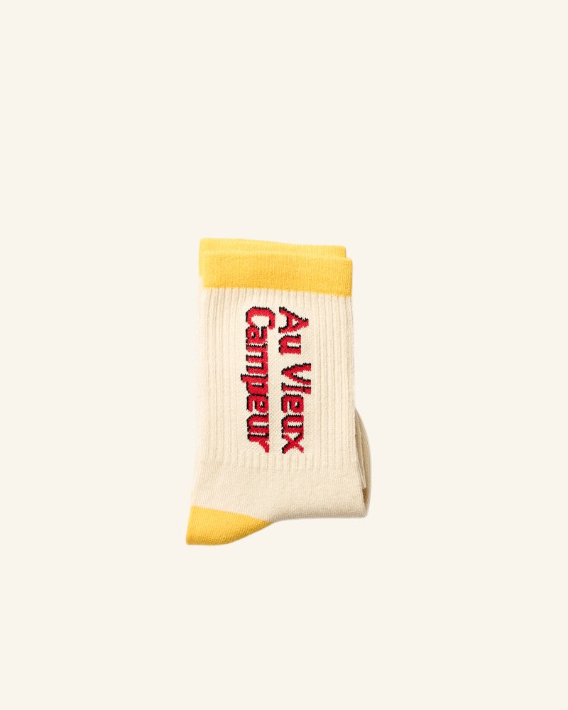 Chaussettes AVC Kids - Ecru Jaune & Rouge