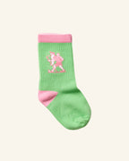Chaussettes Marcheur Kids - Vert & Rose