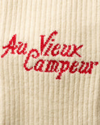 Chaussettes AVC Vintage - Ecru Marron & Rouge