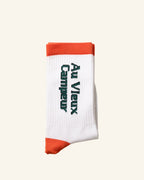 Chaussettes AVC - Blanc Orange & Vert