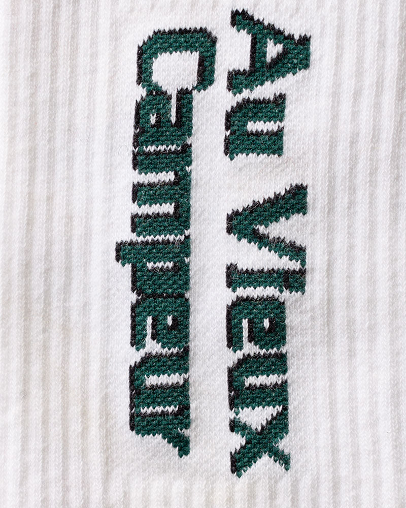 Chaussettes AVC - Blanc Orange & Vert