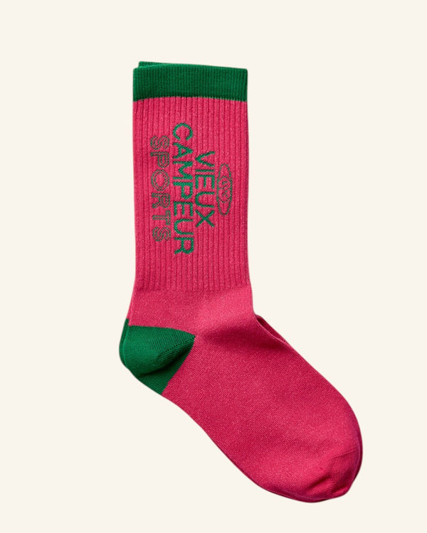 Chaussettes LVC Sports - Rose & Vert