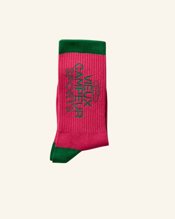 Chaussettes LVC Sports - Rose & Vert