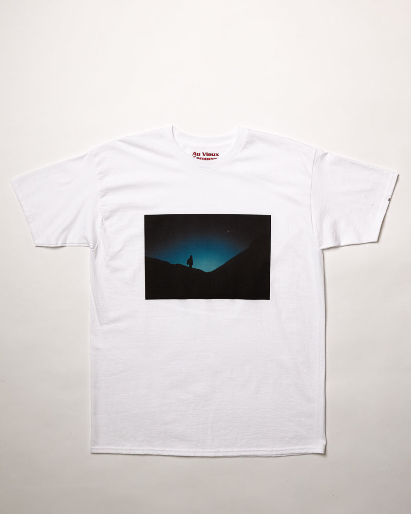 Au Vieux Campeur x Tripping with Phil - T-Shirt Eclipse - Blanc
