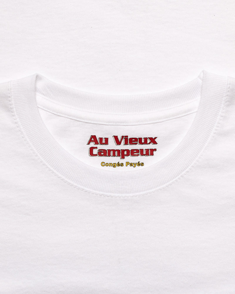 Au Vieux Campeur x Tripping with Phil - T-Shirt Keep On Tripping - Blanc