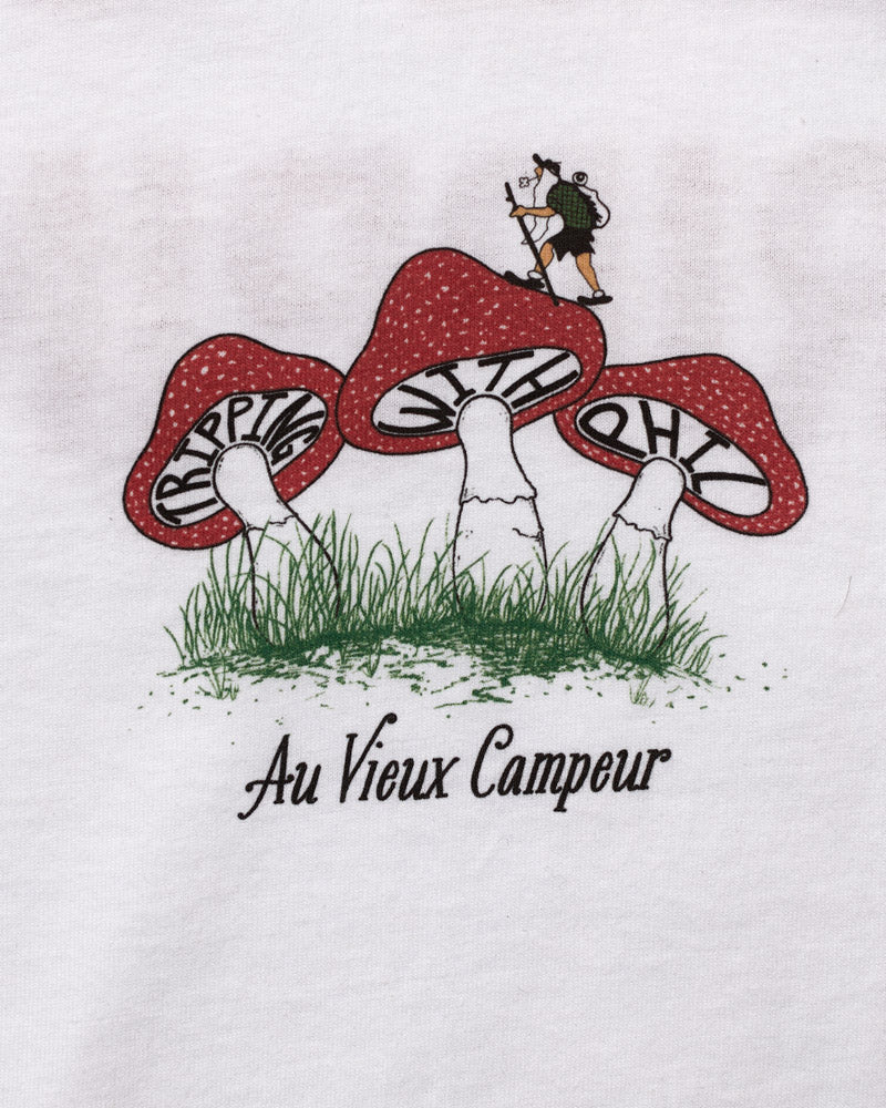 Au Vieux Campeur x Tripping with Phil - T-Shirt Keep On Tripping - Blanc
