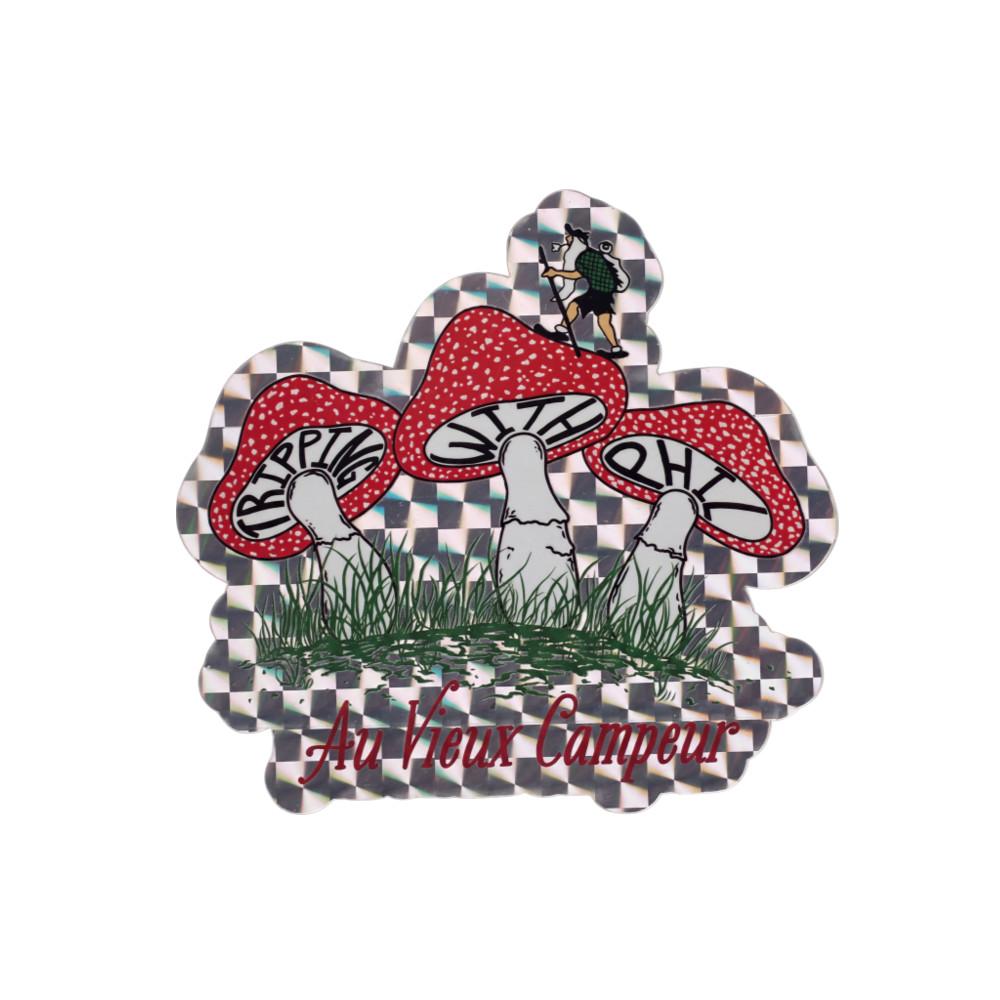 Au Vieux Campeur x Tripping with Phil - Sticker - Rouge