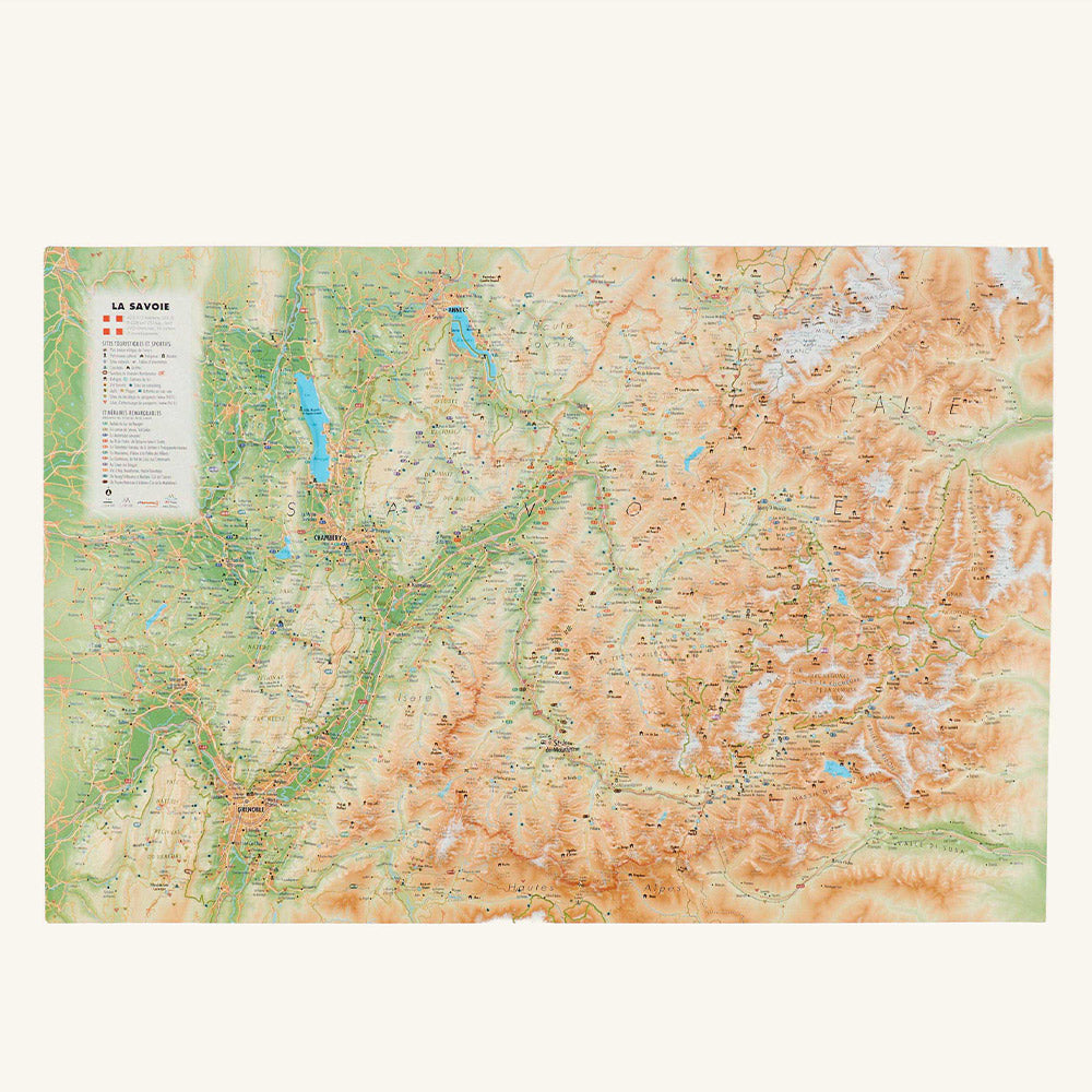 3D relief map - Savoie
