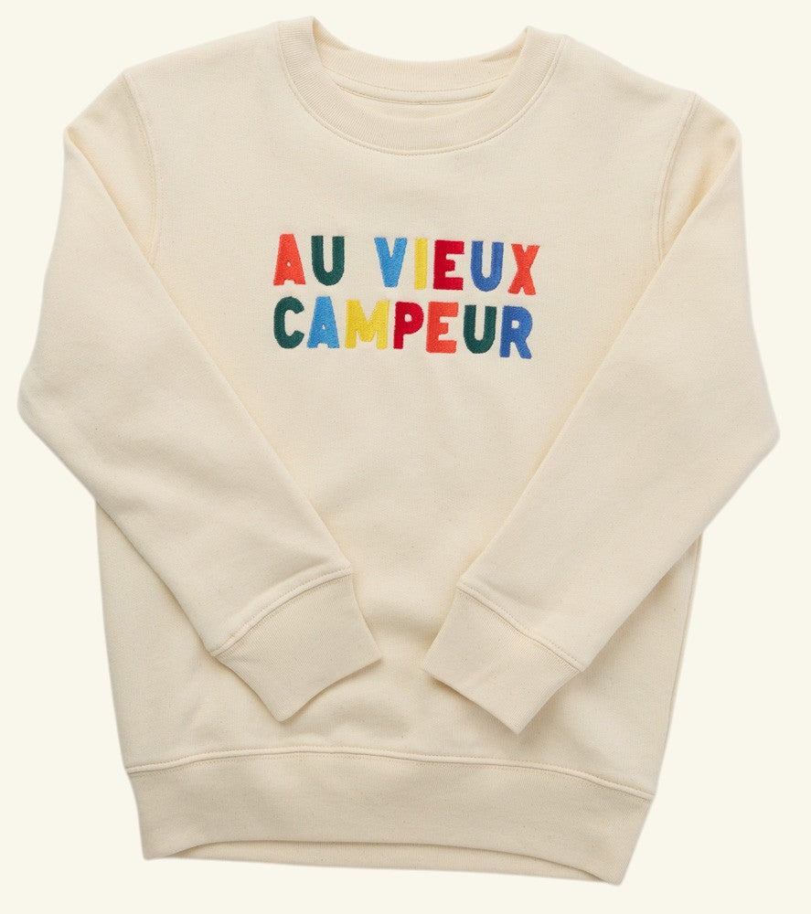 Sweat Kids Au Vieux Campeur - Ecru
